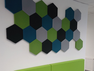 Siedziska recepcyjne + panele ścienne